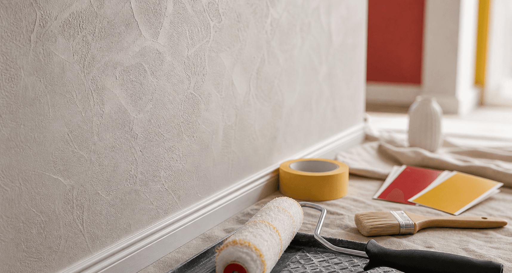 Detalle de pared con textura decorativa